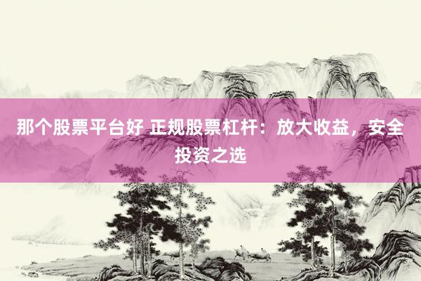 那个股票平台好 正规股票杠杆：放大收益，安全投资之选