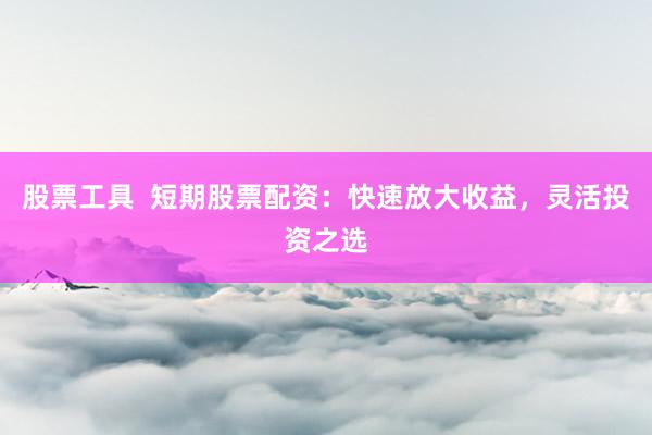 股票工具  短期股票配资：快速放大收益，灵活投资之选