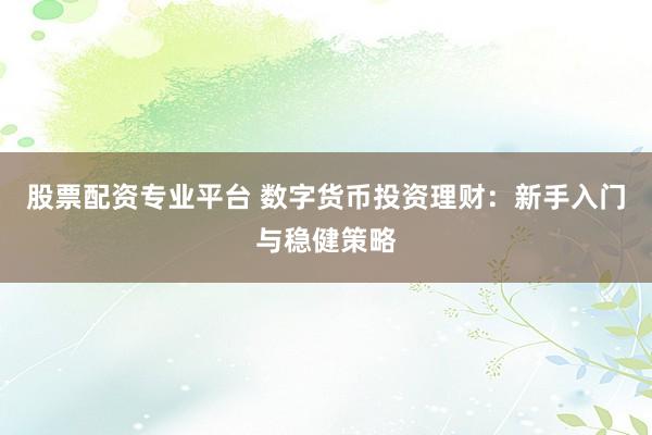 股票配资专业平台 数字货币投资理财：新手入门与稳健策略